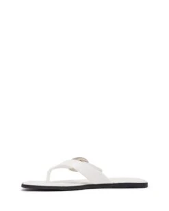 Gallery Thong Sandal White Smooth 9 Gallery Thong Sandal White Smooth -THERAPY SHOES GALLERY WHITE SIDE2 INTERIOR