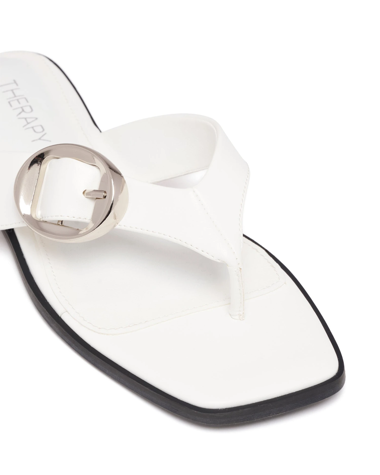 Gallery Thong Sandal White Smooth 4 Gallery Thong Sandal White Smooth - Image 2