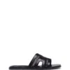 Gaze Flat Sandal Black Mesh 1 Gaze Flat Sandal Black Mesh -THERAPY SHOES GAZE BLACK SIDE
