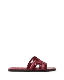 Gaze Flat Sandal Cherry Mesh 8 Gaze Flat Sandal Cherry Mesh -THERAPY SHOES GAZE CHERRY MESH SIDE