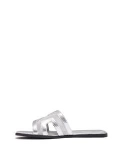 Gaze Flat Sandal Silver Mesh 11 Gaze Flat Sandal Silver Mesh -THERAPY SHOES GAZE SILVER SIDE2 INTERIOR