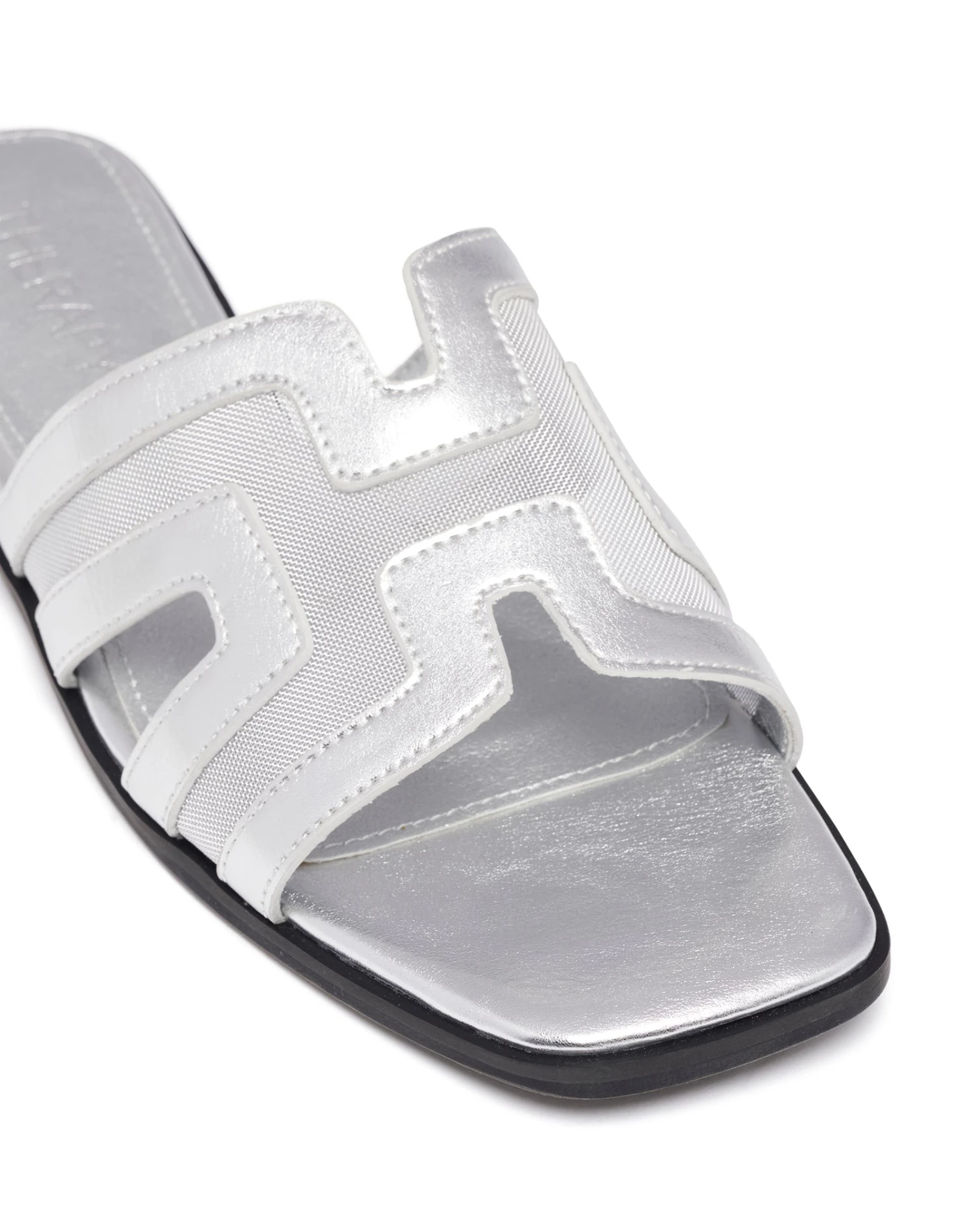 Gaze Flat Sandal Silver Mesh 5 Gaze Flat Sandal Silver Mesh - Image 3