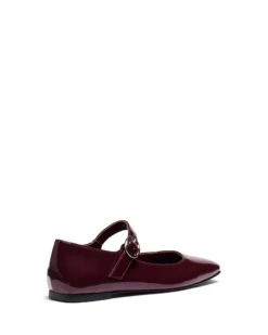 Gracee Ballet Flat Bordeaux Patent 10 Gracee Ballet Flat Bordeaux Patent -THERAPY SHOES GRACEE BORDEAUXPATENTPU BACKANGLE