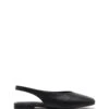 Graze Slingback Flat Black 2 Graze Slingback Flat Black -THERAPY SHOES GRAZE BLACKSMOOTH PU SIDE