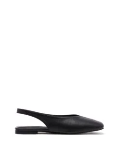 Graze Slingback Flat Black