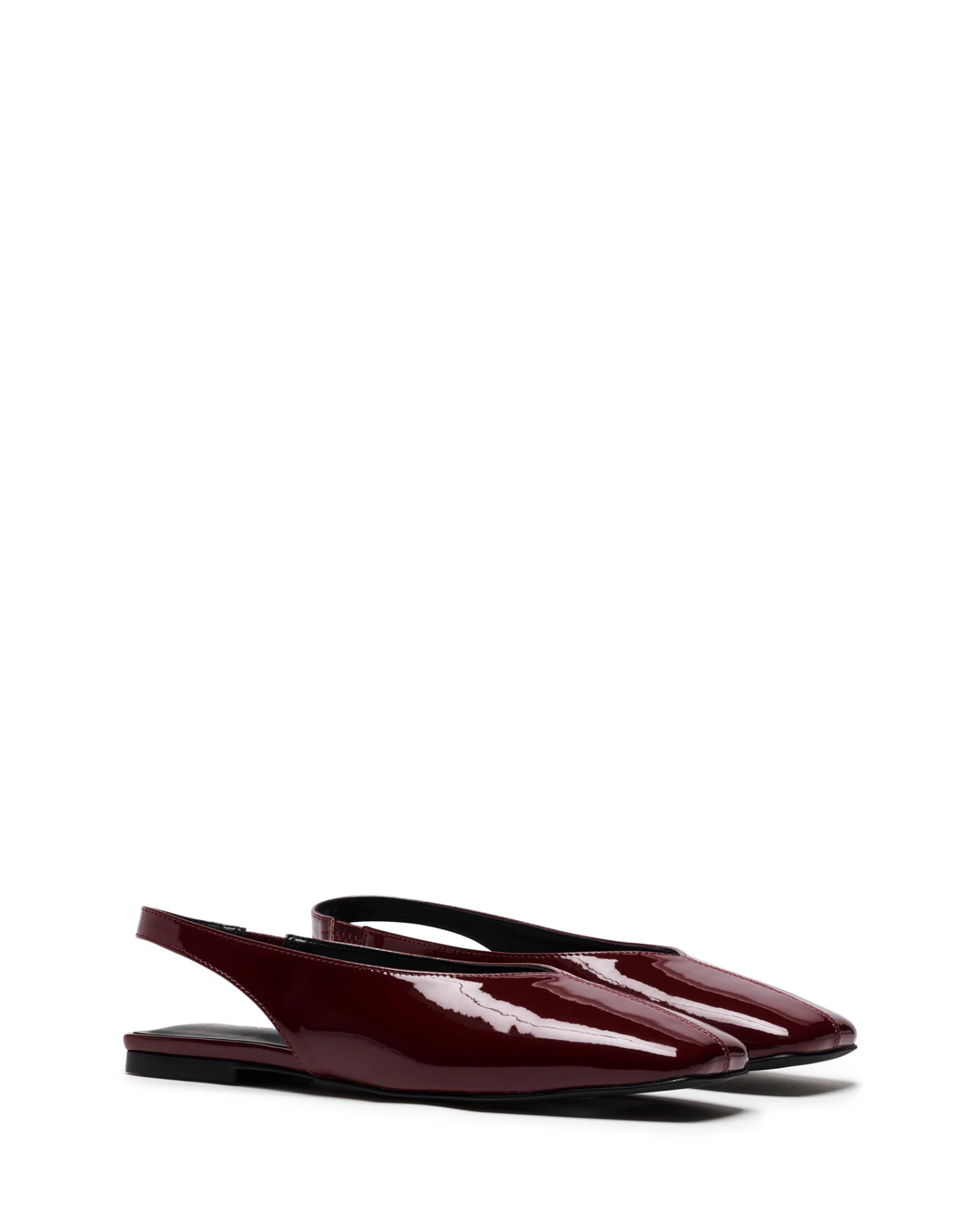 Graze Slingback Flat Bordeaux Patent 4 Graze Slingback Flat Bordeaux Patent - Image 2