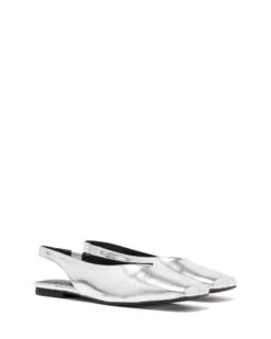 Graze Slingback Flat Silver