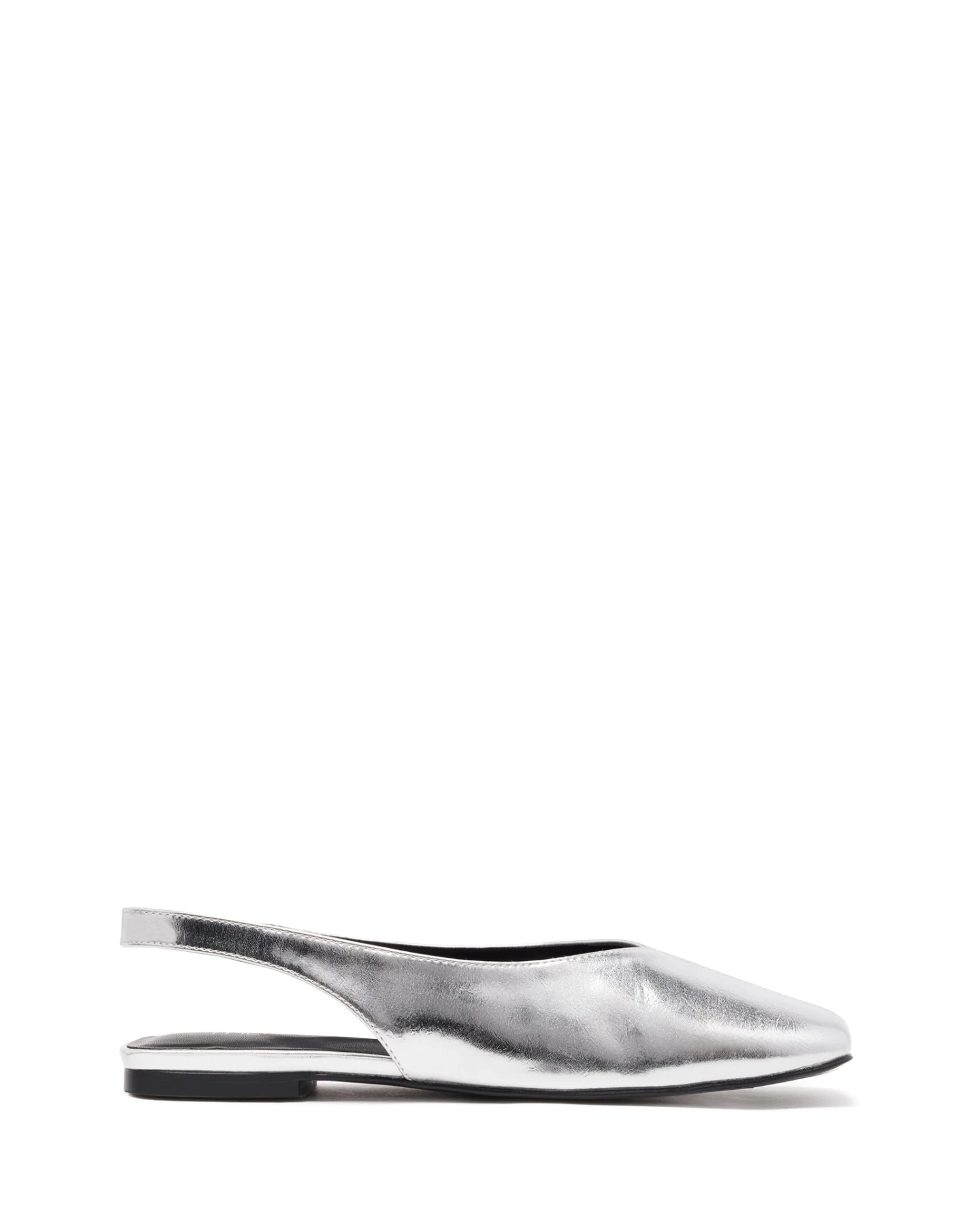 Graze Slingback Flat Silver 5 Graze Slingback Flat Silver - Image 3