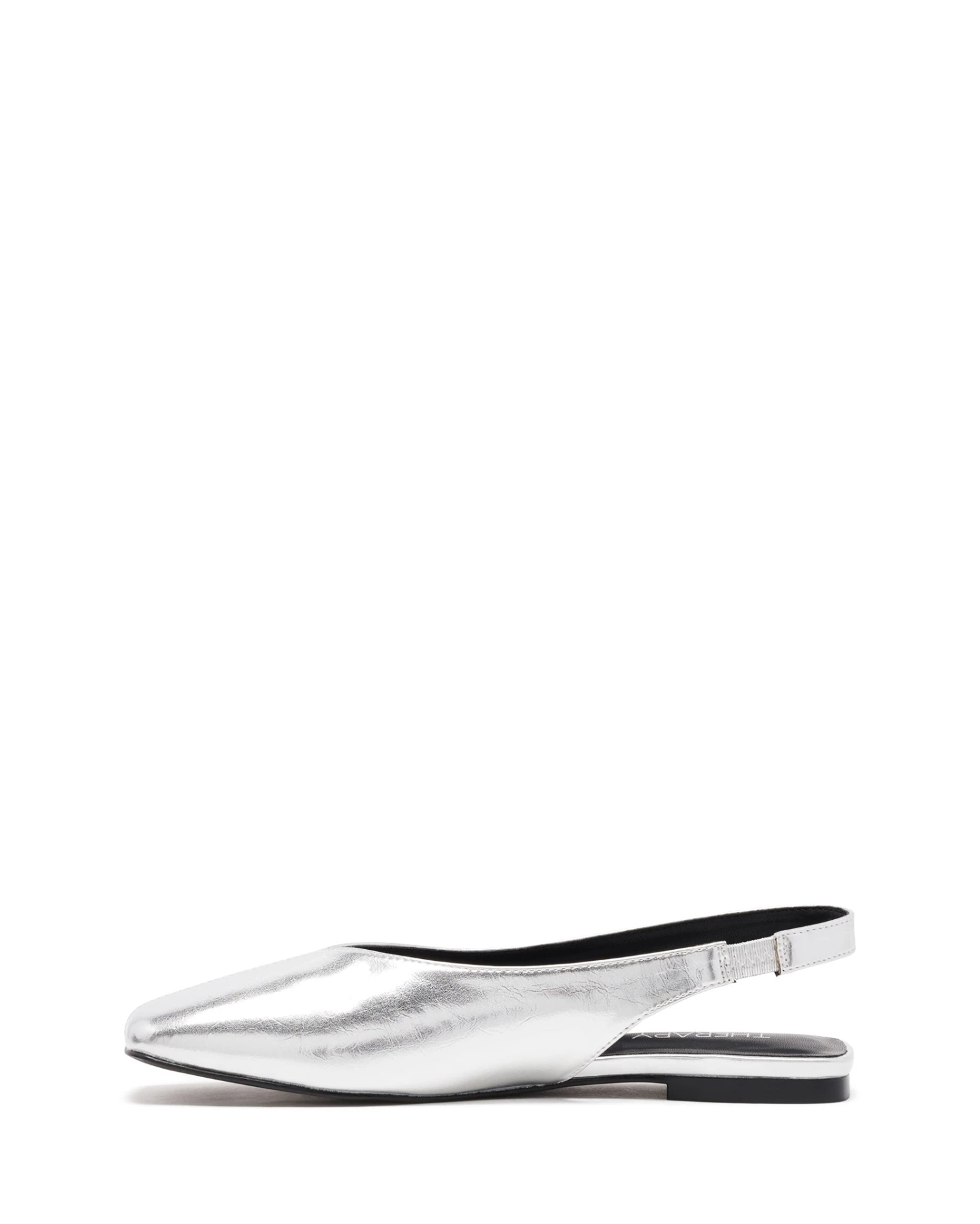 Graze Slingback Flat Silver 7 Graze Slingback Flat Silver - Image 5