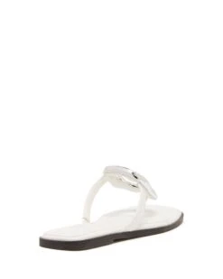 Guild Thong Sandal White Smooth 8 Guild Thong Sandal White Smooth -THERAPY SHOES GUILD WHITE PU BACK
