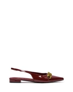 Guilty Slingback Flat Bordeaux Patent -THERAPY SHOES GUILTY BORDEAUX PATENTPU SIDE