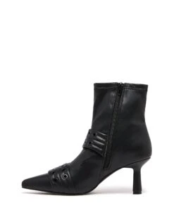 Hadley Ankle Boot Black -THERAPY SHOES HADLEY BLACK STRETCH PU SIDE2 INTERIOR b3a2a279 ad15 45b3 8b8d cdb81992ea79