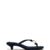 Haydn Thong Heel Navy Microsuede 2 Haydn Thong Heel Navy Microsuede -THERAPY SHOES HAYDN NAVYMICROSUEDE SIDE