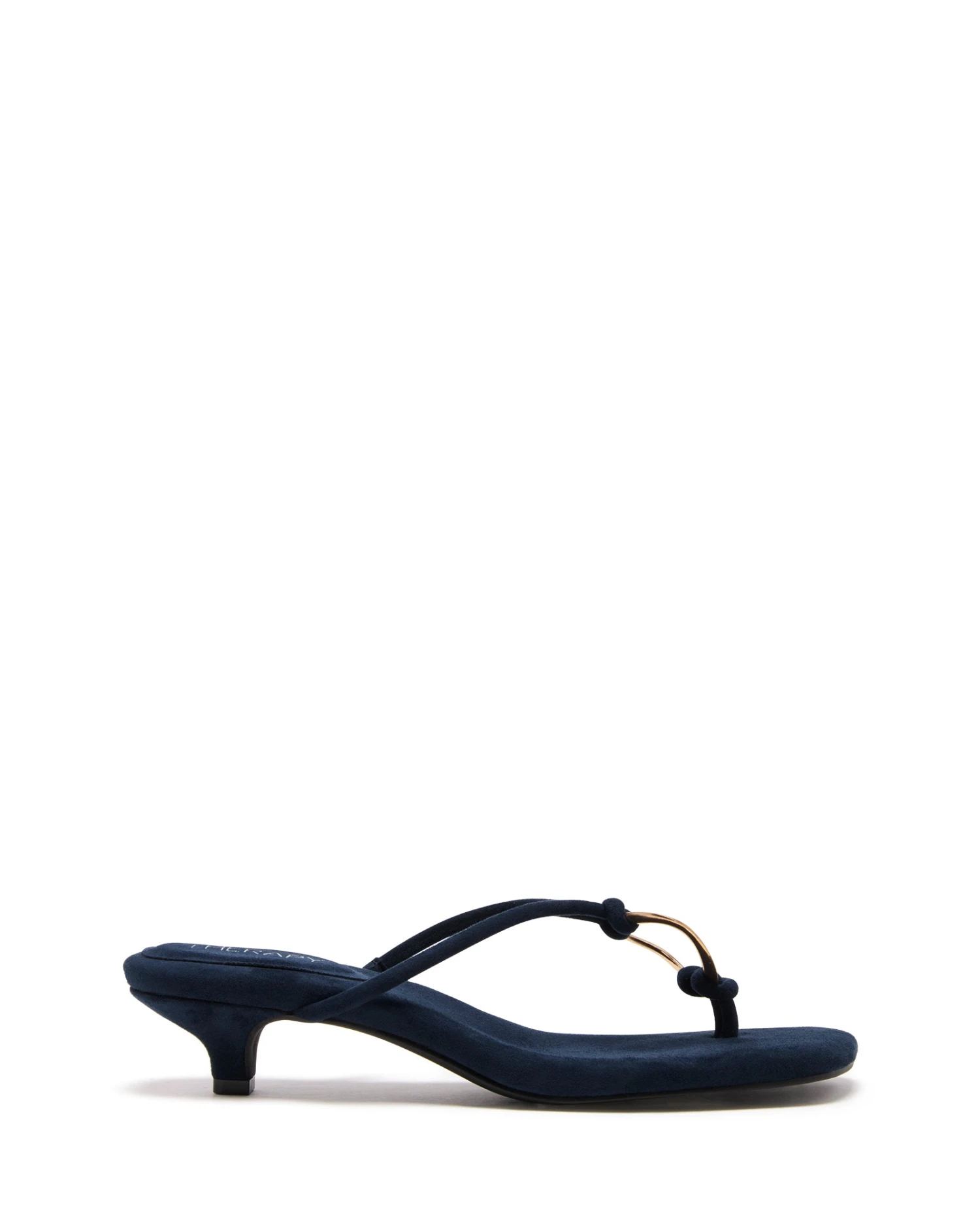 Haydn Thong Heel Navy Microsuede 3 Haydn Thong Heel Navy Microsuede