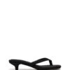 Heatwave Thong Heel Black Microsuede -THERAPY SHOES HEATWAVE BLACKMICROSUEDE SIDE