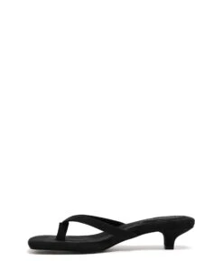 Heatwave Thong Heel Black Microsuede 9 Heatwave Thong Heel Black Microsuede -THERAPY SHOES HEATWAVE BLACKMICROSUEDE SIDE2 INTERIOR