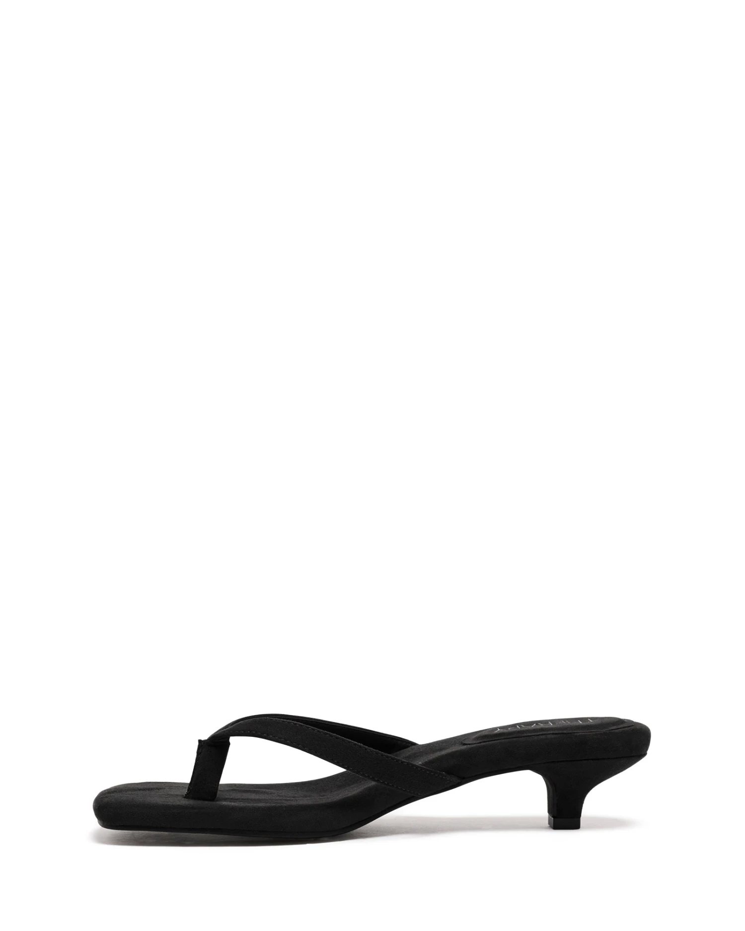 Heatwave Thong Heel Black Microsuede 6 Heatwave Thong Heel Black Microsuede - Image 4