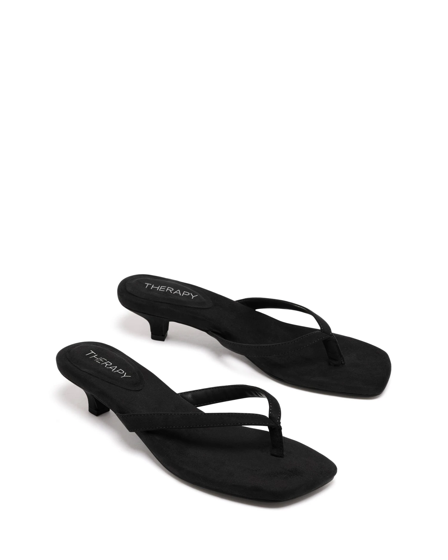 Heatwave Thong Heel Black Microsuede 4 Heatwave Thong Heel Black Microsuede - Image 2