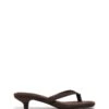 Heatwave Thong Heel Chocolate Microsuede -THERAPY SHOES HEATWAVE CHOCOLATEMICROSUEDE SIDE