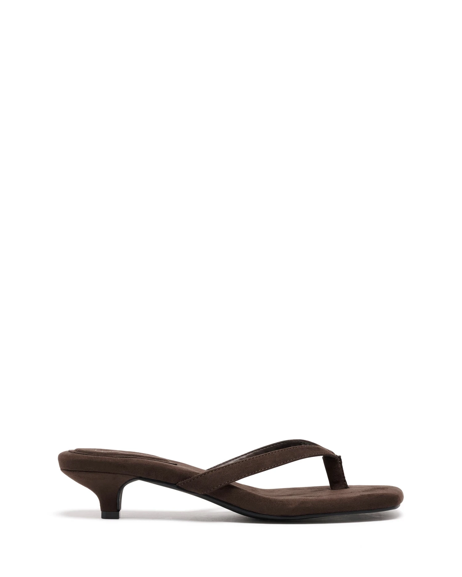 Heatwave Thong Heel Chocolate Microsuede 3 Heatwave Thong Heel Chocolate Microsuede