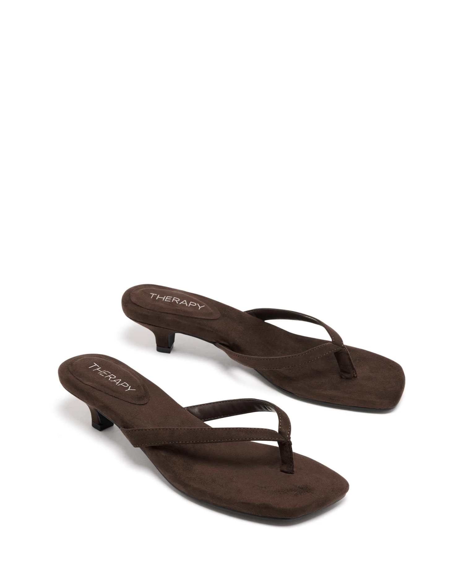 Heatwave Thong Heel Chocolate Microsuede 4 Heatwave Thong Heel Chocolate Microsuede - Image 2