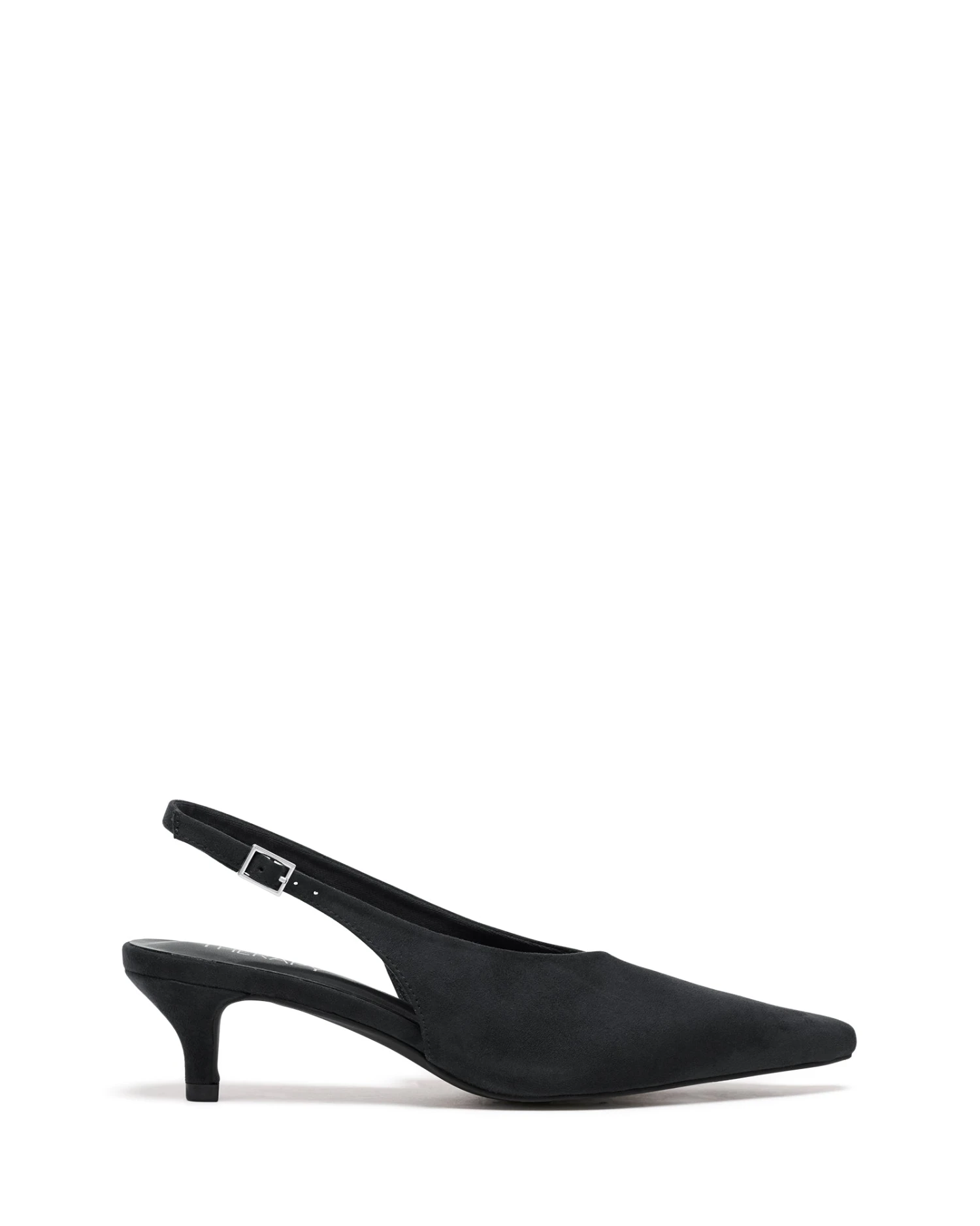 Indiana Slingback Pump Black Suede 3 Indiana Slingback Pump Black Suede