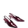 Indiana Slingback Pump Bordeaux Patent -THERAPY SHOES INDIANA BORDEAUX TOEANGLE