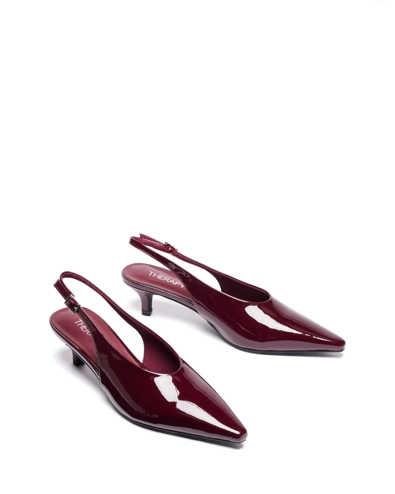 Indiana Slingback Pump Bordeaux Patent 3 Indiana Slingback Pump Bordeaux Patent