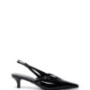 Irving Slingback Pump Black Patent 2 Irving Slingback Pump Black Patent -THERAPY SHOES IRVING BLACKPATENT SIDE
