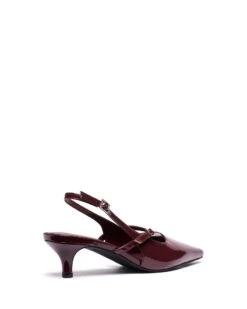 Irving Slingback Pump Bordeaux Patent -THERAPY SHOES IRVING BORDEAUXPATENT BACKANGLE