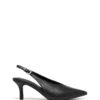 Jacs Slingback Pump Black Smooth -THERAPY SHOES JACS BLACK SIDE