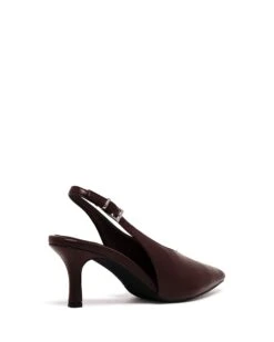 Jacs Slingback Pump Bordeaux Smooth 8 Jacs Slingback Pump Bordeaux Smooth -THERAPY SHOES JACS BORDEAUX BACKANGLE