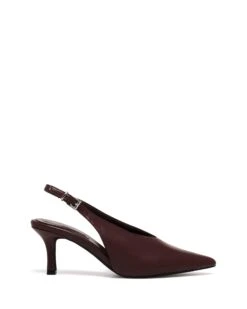 Jacs Slingback Pump Bordeaux Smooth