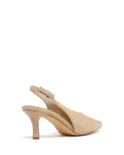 Jacs Slingback Pump Cashew Microsuede 8 Jacs Slingback Pump Cashew Microsuede -THERAPY SHOES JACS CASHEWMICROSUEDE BACKANGLE