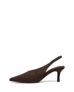 Jacs Slingback Pump Chocolate Microsuede 9 Jacs Slingback Pump Chocolate Microsuede -THERAPY SHOES JACS CHOCOLATEMICROSUEDE SIDE2 INTERIOR