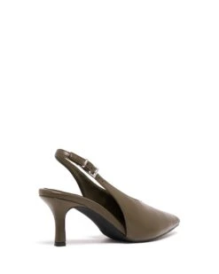 Jacs Slingback Pump Khaki Smooth 8 Jacs Slingback Pump Khaki Smooth -THERAPY SHOES JACS KHAKISMOOTHPU BACKANGLE