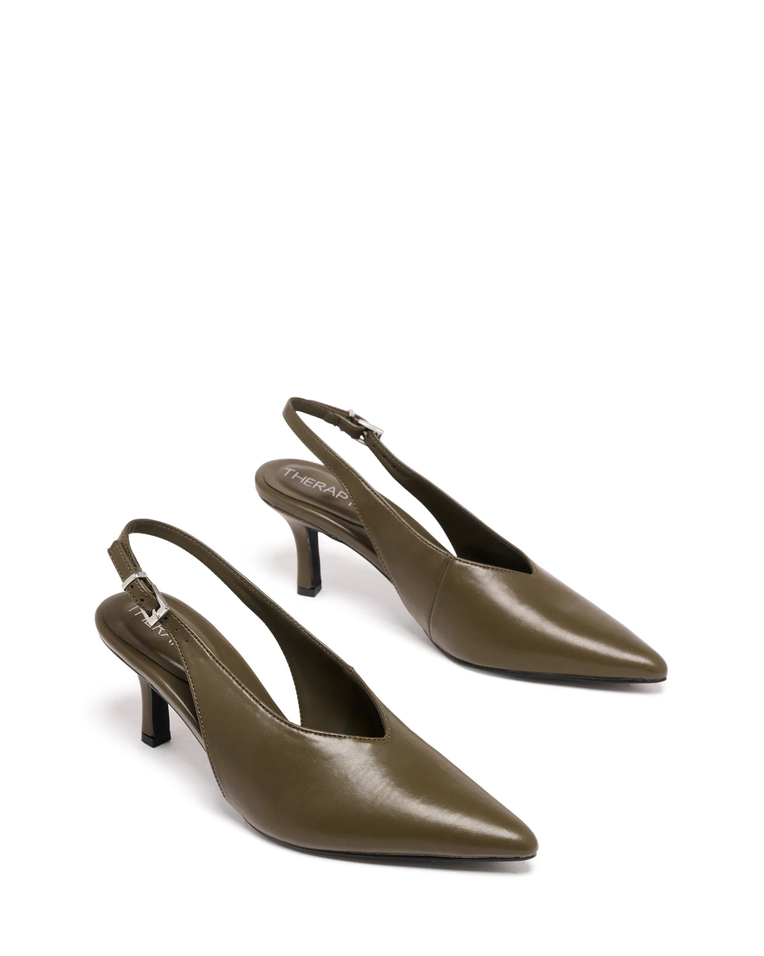 Jacs Slingback Pump Khaki Smooth 3 Jacs Slingback Pump Khaki Smooth