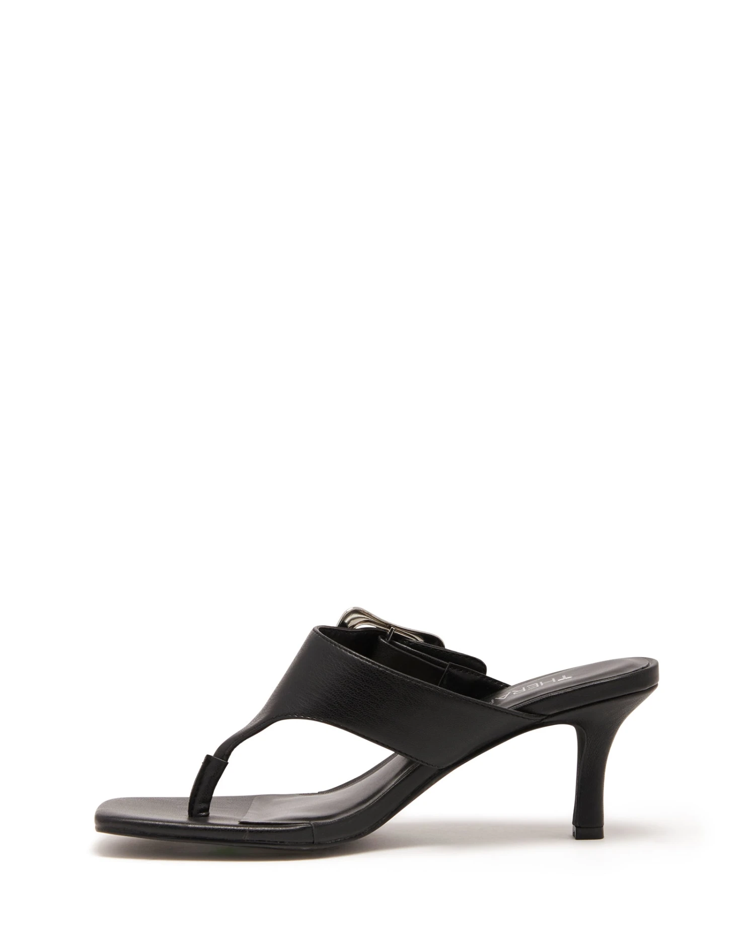 Jade Thong Heel Black Smooth 6 Jade Thong Heel Black Smooth - Image 4