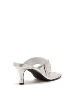 Jade Thong Heel Silver Cracked Metallic 8 Jade Thong Heel Silver Cracked Metallic -THERAPY SHOES JADE SILVERCRACKED METALLIC PU BACK