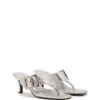 Jade Thong Heel Silver Cracked Metallic -THERAPY SHOES JADE SILVERCRACKED METALLIC PU PAIR