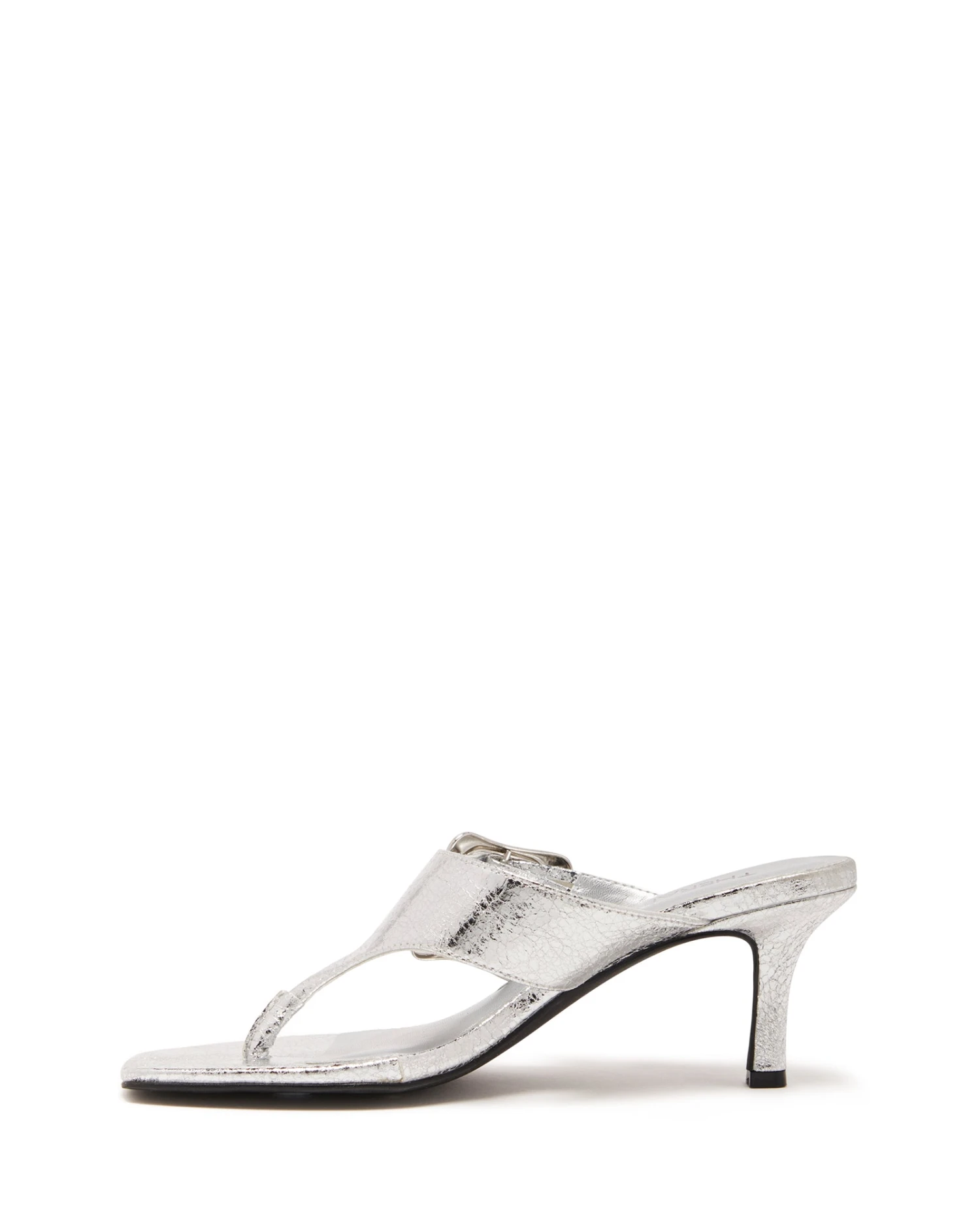 Jade Thong Heel Silver Cracked Metallic 6 Jade Thong Heel Silver Cracked Metallic - Image 4