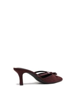 Jojo Bordeaux Suede *FINAL SALE* 10 Jojo Bordeaux Suede *FINAL SALE* -THERAPY SHOES JOJO BORDEAUXMICROSUEDE BACKANGLE