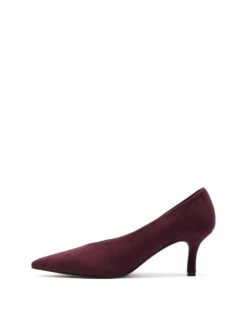 Jordyn Pump Bordeaux Suede 9 Jordyn Pump Bordeaux Suede -THERAPY SHOES JORDYN BORDEAUX FAUX SUEDE SIDE2