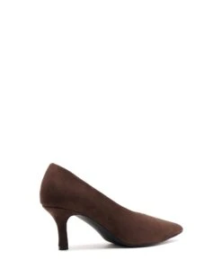 Jordyn Pump Chocolate Suede 10 Jordyn Pump Chocolate Suede -THERAPY SHOES JORDYN CHOCOLATE SUEDE BACK