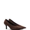 Jordyn Pump Chocolate Suede 2 Jordyn Pump Chocolate Suede -THERAPY SHOES JORDYN CHOCOLATE SUEDE PAIR