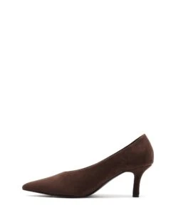 Jordyn Pump Chocolate Suede 11 Jordyn Pump Chocolate Suede -THERAPY SHOES JORDYN CHOCOLATE SUEDE SIDE2