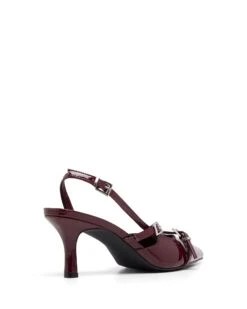 Juicy Slingback Pump Cherry Patent 8 Juicy Slingback Pump Cherry Patent -THERAPY SHOES JUICY CHERRY PATENT PU BACK ANGLE