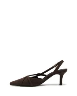 Juicy Slingback Pump Chocolate Microsuede -THERAPY SHOES JUICY CHOCOLATEMICROSUEDE SIDE2 INTERIOR