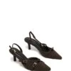Juicy Slingback Pump Chocolate Microsuede 2 Juicy Slingback Pump Chocolate Microsuede -THERAPY SHOES JUICY CHOCOLATEMICROSUEDE TOEANGLE