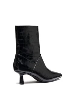 Kacee Ankle Boot Black Croc 8 Kacee Ankle Boot Black Croc -THERAPY SHOES KACEE BLACKCROCPU BACKANGLE